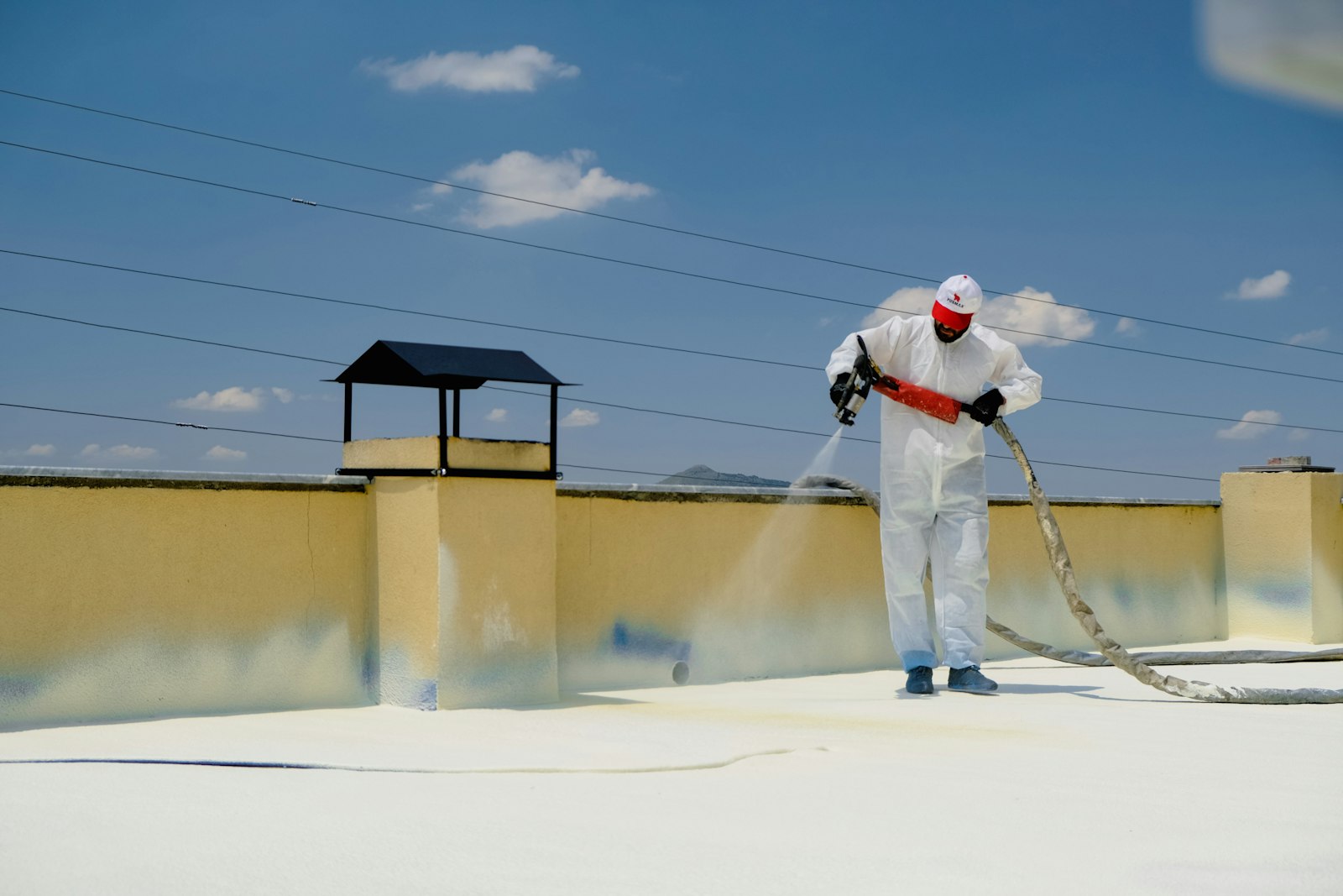 After: spray foam roof in Las Cruces — matched-contractor scope completed