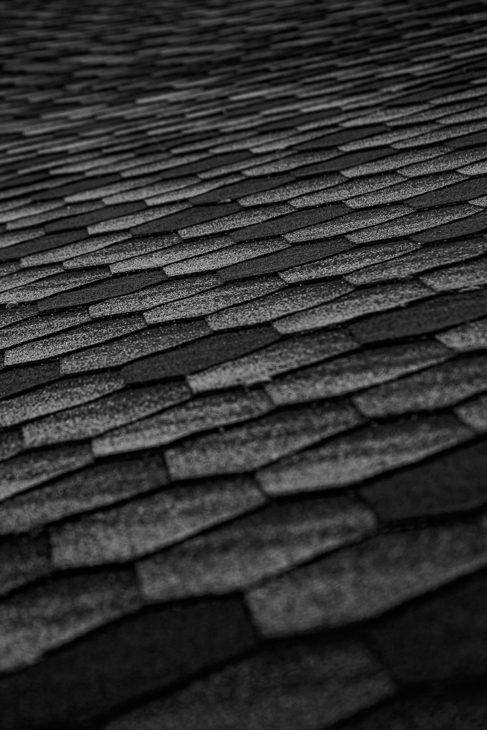 Black EPDM rubber roofing membrane on a flat roof